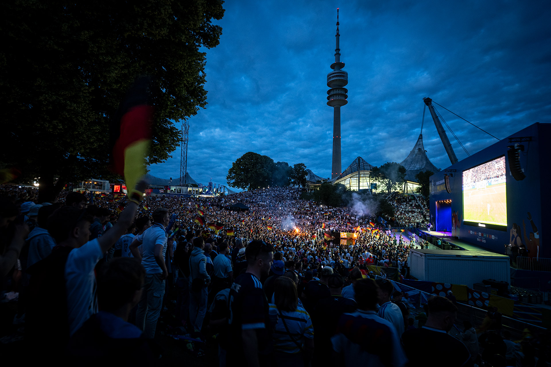 Public Viewing zur Fußball EM